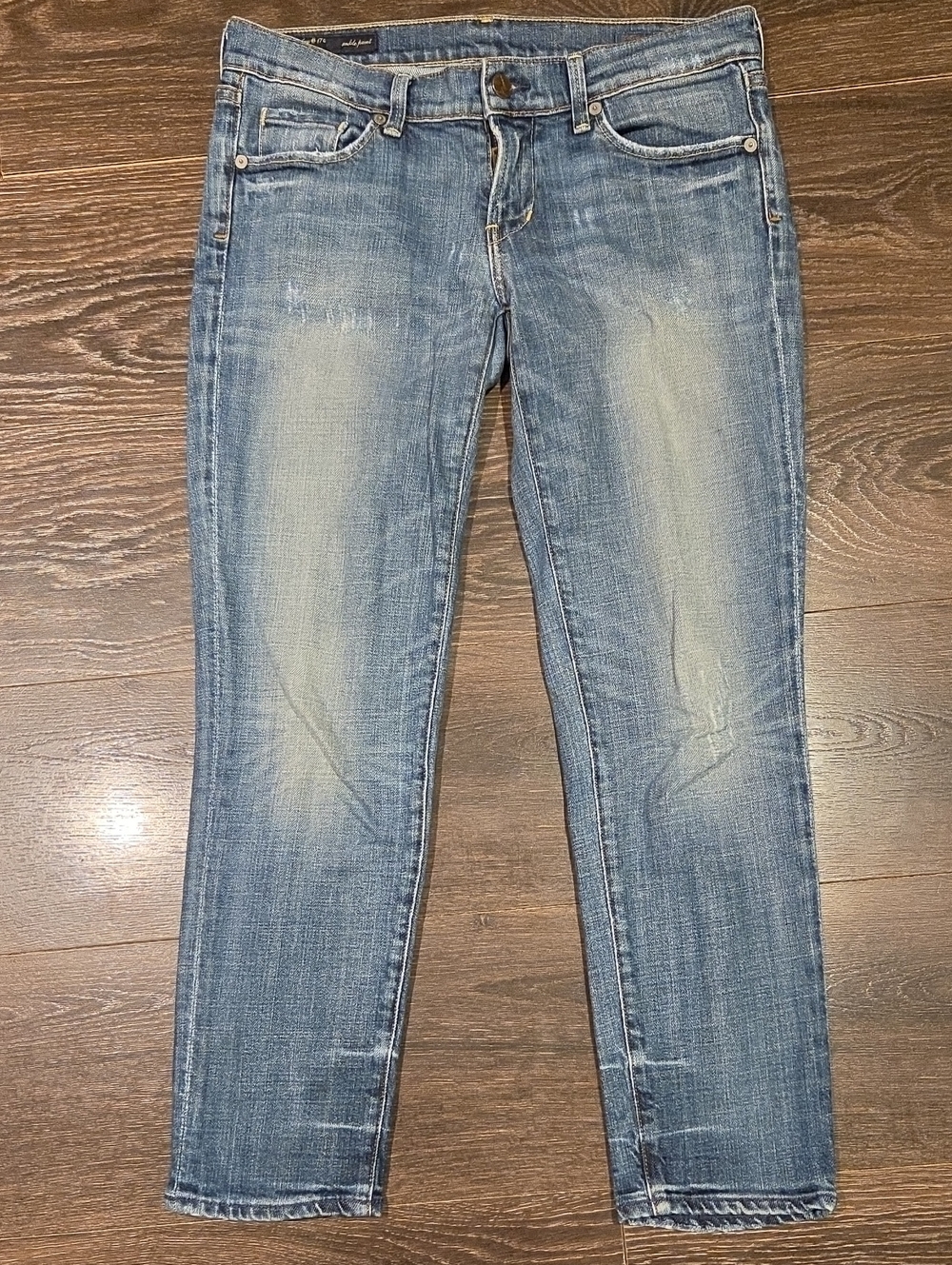 ❤️ CITIZENS OF HUMANITY VINTAGE Y2K PALEY DISTRESSED SLIM ANKLE JEANS, 6 (28)
